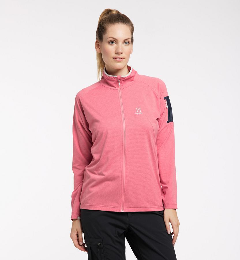 Haglöfs Womens Mirre Mid Layer Pink New Zealand 23854SIYR